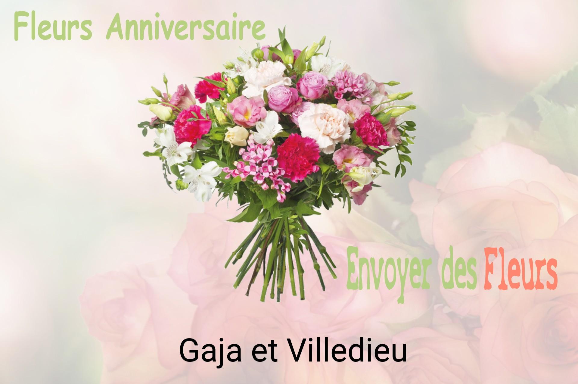 Bouquet de fleurs d’anniversaire livré à Gaja-et-Villedieu