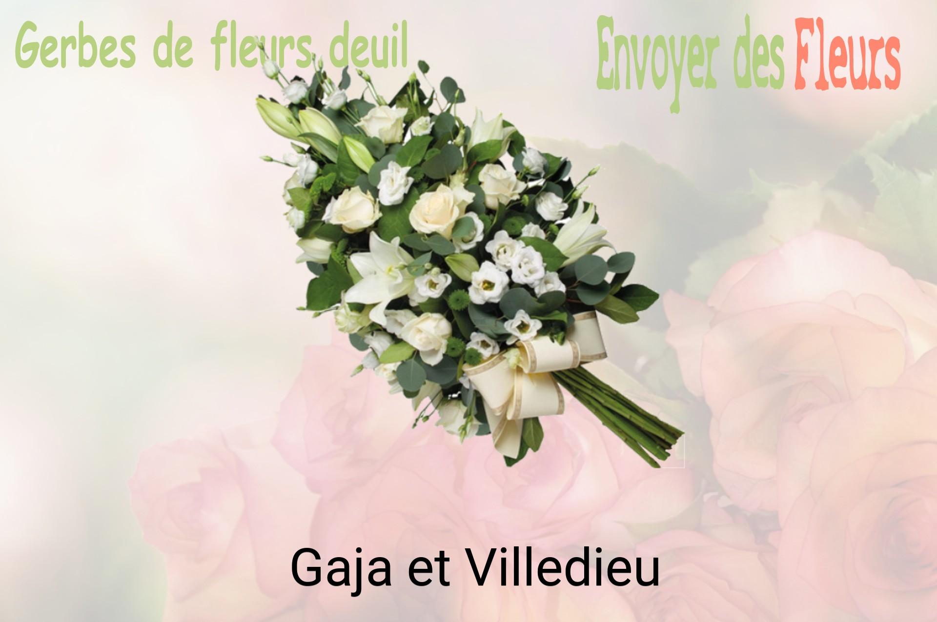 Gerbe de fleurs de deuil livrée à Gaja-et-Villedieu